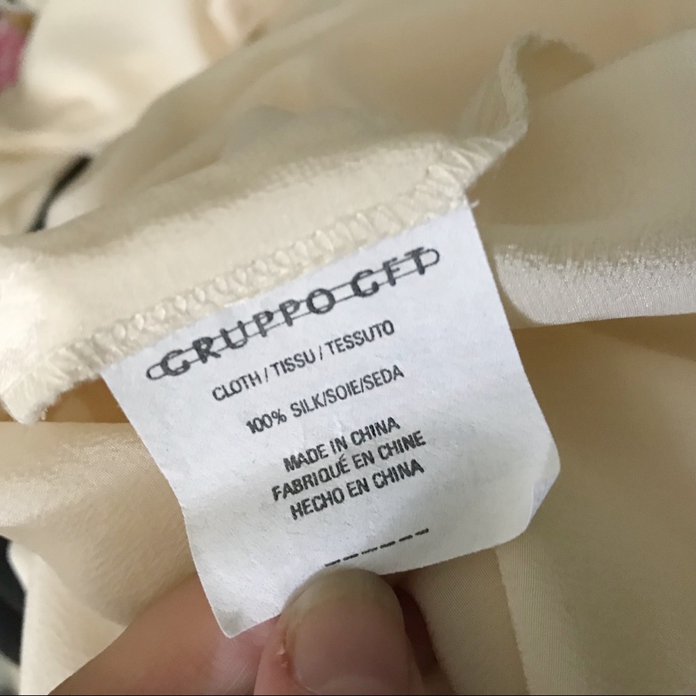 Emanuel Ungaro Ivory Silk Button Down Top - 4 - Picture 6 of 7